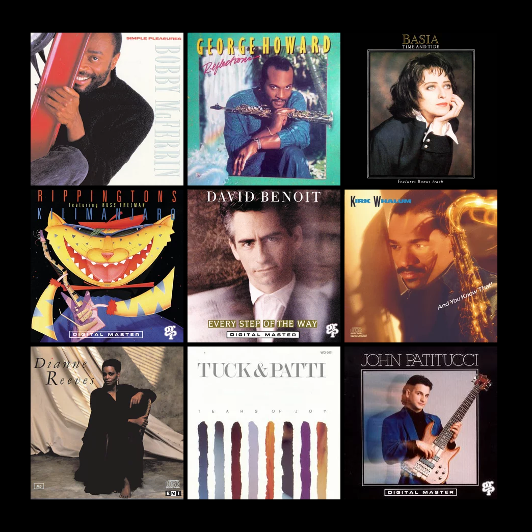 top selling contemporary jazz in June 1988: Bobby McFerrin, Kirk Whalum, Basia, Rippingtons, David Benoit, George Howard, John Patitucci, Tuck and Patti and more