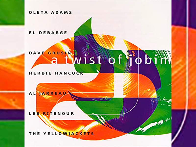 album cover to A Twist of Jobim, a contemporary jazz collaboration project with Lee Ritenour and many others