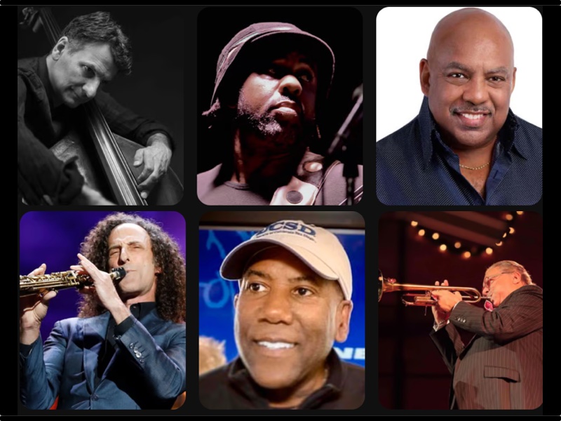 Profile pics of jazz musicians on Cameo